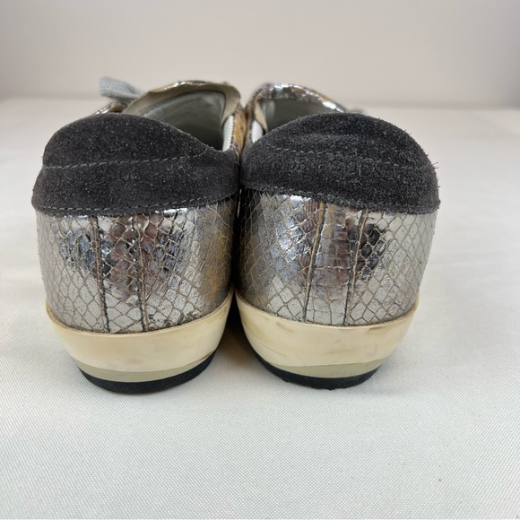 GOLDEN GOOSE Leather Animal Print Sneakers, Size 37 EU - Picture 4 of 15